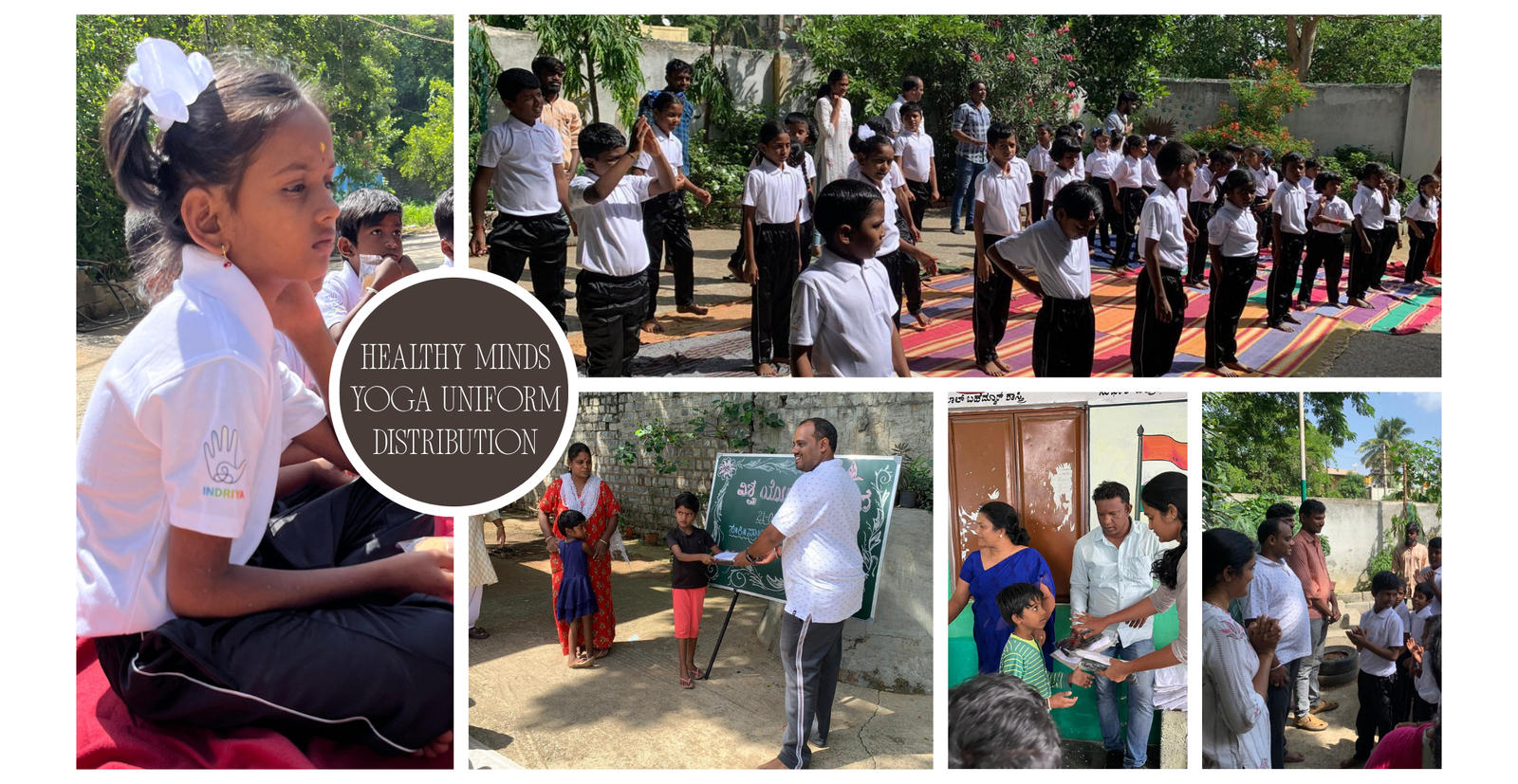 Distribution of Yoga Uniforms to Students
